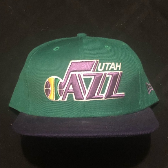 Utah Jazz Sz 8 Hat Fitted Throwback 